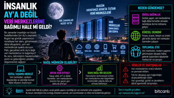 İnsanlık Ay'a Değil Veri Merkezlerine Bağımlı Hale mi Geldi?